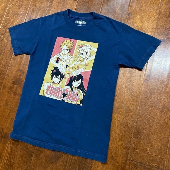 Fairy Tail Anime Japan Funimation Navy Blue Women's T-Shirt Size Small - Picture 2 of 8
